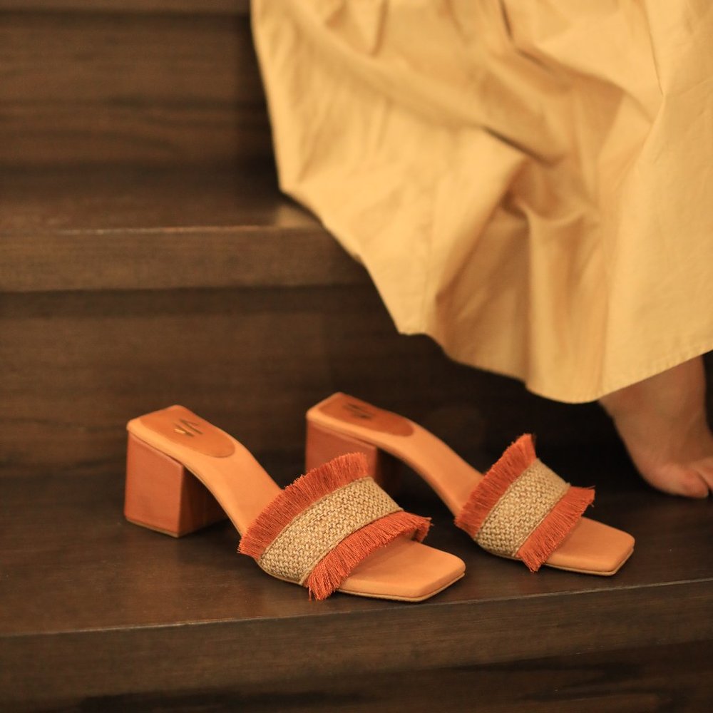 Macarena Mid Heel Sandals